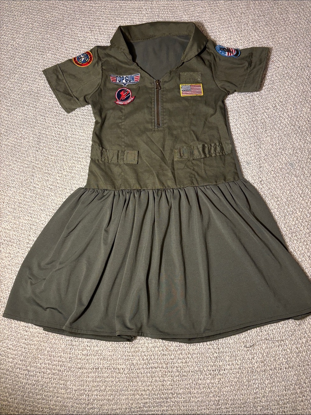 Top Gun Flight Dress Child Costume